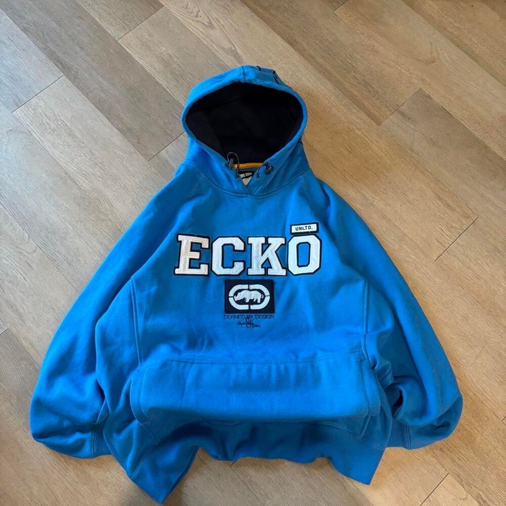 Ecko-unltd Men's Blue Hoodie